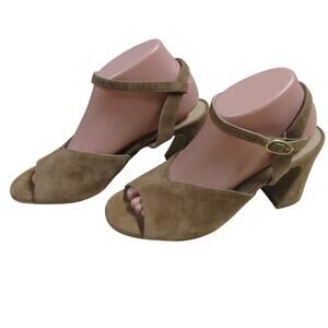 Paul Green Retro Sandal Buckle Closure Heeled Sandal Women's Sz 6.5 (US 9) EUC